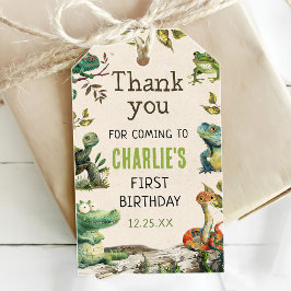 Reptil Show Geburtstagsparty Geschenkanhänger