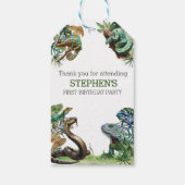 Reptil Slither Crawl Schlange Turtle Geburtstag Geschenkanhänger (Rückseite)