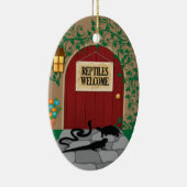 Reptil-Willkommen Keramikornament (Rechts)