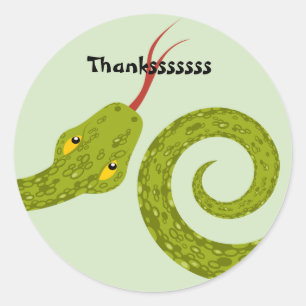 Reptilaufkleber Runder Aufkleber