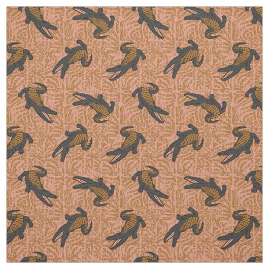reptile alligator rust  stoff (Muster)