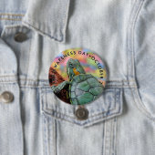 Reptile Awareness Day, Red Oared Slider Button (Beispiel)