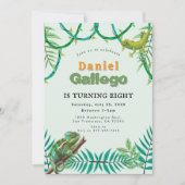 Reptile Birthday Einladung (Vorderseite)