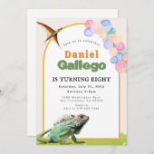 Reptile Birthday Einladung (Vorne/Hinten)