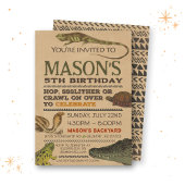 Reptile Birthday Einladung