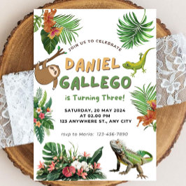 Reptile Birthday Einladung