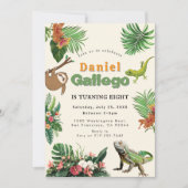 Reptile Birthday Einladung (Vorderseite)