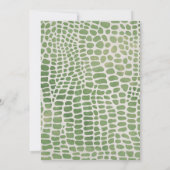 Reptile Birthday Einladung | Reptil-Party (Rückseite)