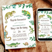 Reptile Birthday Schlange Party laden Digital Einl Einladung