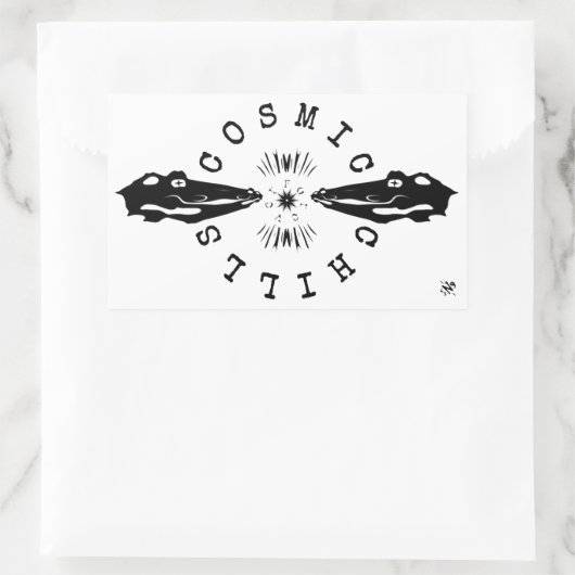 Reptile Catfish Kühlmotto v1 Rechteckiger Aufkleber (Tasche)