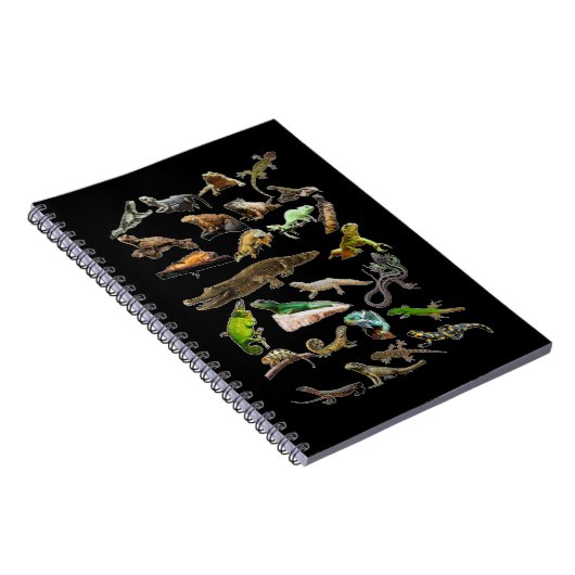 Reptile Collage Lizard Gecko Barto Dragon Notizblock (Rechte Seite)