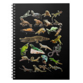 Reptile Collage Lizard Gecko Barto Dragon Notizblock (Vorderseite)