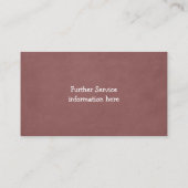 Reptile Cool Lizard Live Pet Visitenkarte (Rückseite)