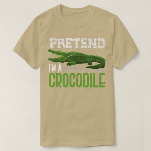 Reptile Costume Zoo Animal Lover Crocodil T-Shirt (Design vorne)