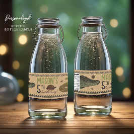 Reptile Geburtstagsparty Flaschen Labels Wasserflaschenetikett