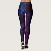 Reptile Inspired vibrant purple gecko Leggings  (Rückseite)