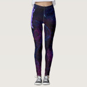 Reptile Inspired vibrant purple gecko Leggings  (Vorderseite)