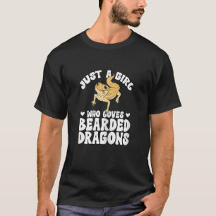 Reptile Lizard bärtige Drachenmädchen, die Lieben  T-Shirt