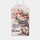 Reptile Lizard Birthday Geschenkanhänger (Vorderseite)