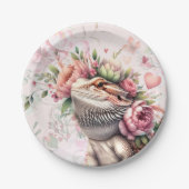 Reptile Lizard Birthday Pappteller (Vorderseite)