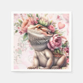 Reptile Lizard Birthday Serviette (Vorderseite)