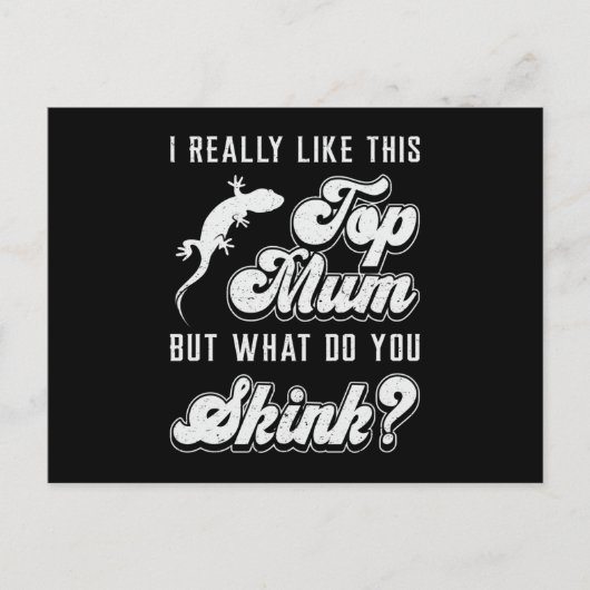 Reptile Lizard Gecko Reptiles Animal Funny Gift Postkarte (Vorderseite)