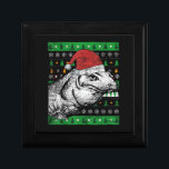 Reptile Lizard Gifts Ugly Christmas Komodo Dragon Erinnerungskiste<br><div class="desc">Reptile Lizard Gifts Ugly Christmas Komodo Dragon</div>