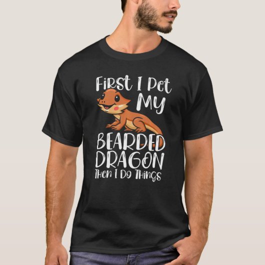 Reptile Lizard Pogona Bartded Dragon T-Shirt (Vorderseite)