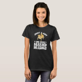 Reptile Lizard tötet einen Jungen, der Lieben Bart T-Shirt (Vorne ganz)