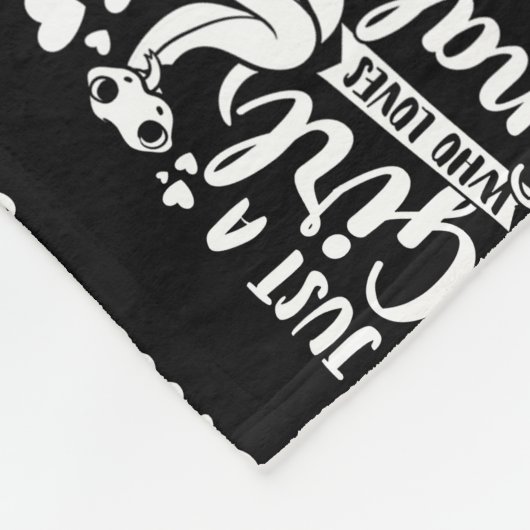 Reptile Lover nur ein Mädchen, das Schlangen Liebe Fleecedecke (Ecke)