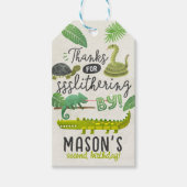 Reptile Personalisierten Geburtstag Danke Tags Geschenkanhänger (Vorderseite)