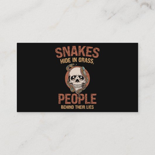 Reptile Skin Snakeskin Schlange Mama 2 Visitenkarte (Rückseite)