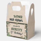 Reptile Themed Kid's Geburtstagsparty Geschenkschachtel (Geöffnet)