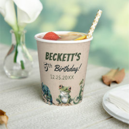Reptile Themed Kid's Geburtstagsparty Pappbecher