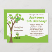 Reptile Tree Geburtstagsparty Einladung (Vorne/Hinten)