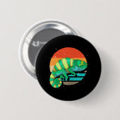 Reptile Wildlife Tropical Animal Lizard Chameleon Button (Vorne & Hinten)
