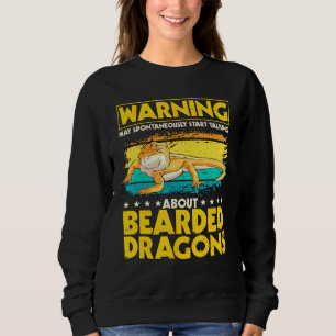 Reptile Zitat kann beginnen, über bartete Drag zu Sweatshirt