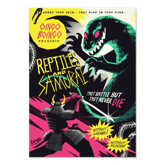 Reptiles and samurai art print fotodruck (Vorne)
