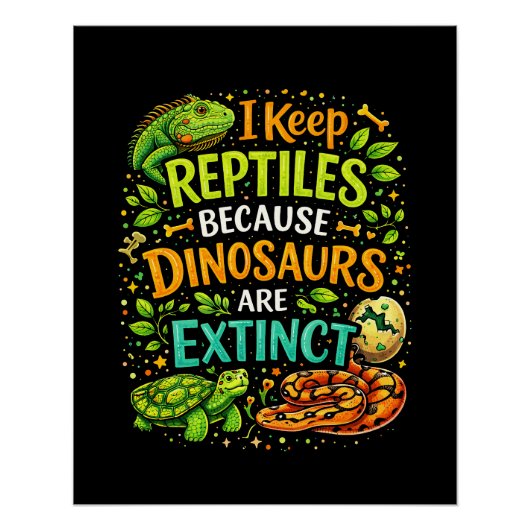 Reptiles Rule Poster (Vorderseite)