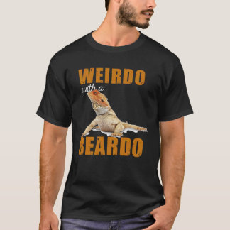Reptiles Wierdo mit einem Beardo-Iguana-Lizard-Bar T-Shirt
