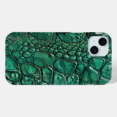 Reptilian Chic Emerald Design Case-Mate iPhone Hülle (Rückseite (Horizontal))