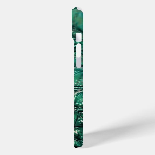 Reptilian Chic Emerald Design Case-Mate iPhone Hülle (Rückseite / Links)
