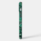 Reptilian Chic Emerald Design iPhone Hülle (Linke Seite)