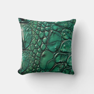 Reptilian Chic Emerald Design Kissen