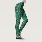 Reptilian Chic Emerald Design Leggings (Rechts)