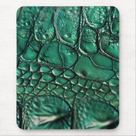 Reptilian Chic Emerald Design Mousepad