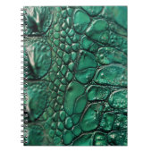 Reptilian Chic Emerald Design Notizblock (Vorderseite)