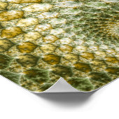 Reptilian - Fraktal Art Poster (Ecke)