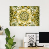 Reptilian - Fraktal Art Poster (Heimbüro)