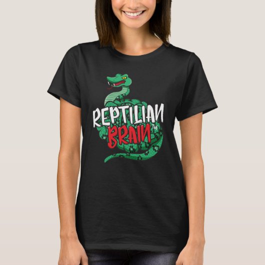 Reptilian-Gehirn-T-Shirt T-Shirt (Vorderseite)